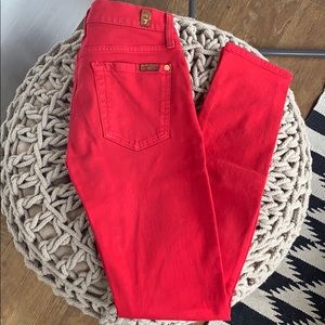 7 for all mankind Red Skinny-24